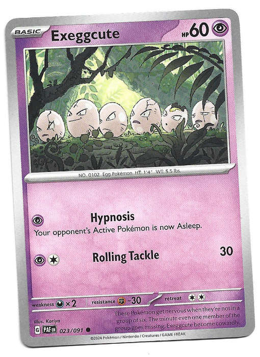 EXEGGCUTE -  COMMON 23/91 POKEMON TCG PALDEAN FATES  TRADING CARD