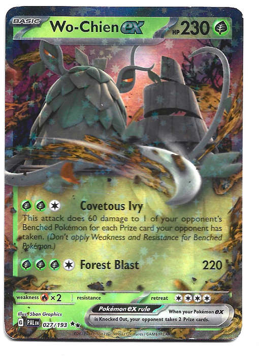 WO CHIEN EX -  HOLO D/RARE  27/193 POKEMON TCG PALDEA EVOLVED TRADING CARD