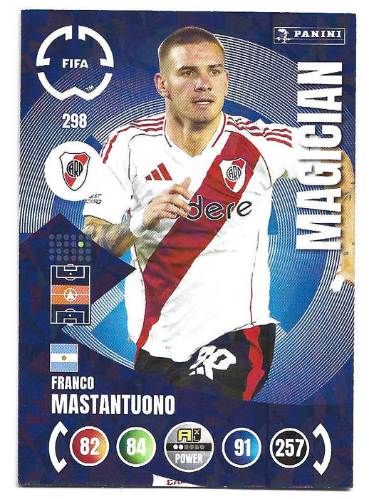 FRANCO MASTANTUONO - PANINI CLUB WORLD CUP 2025 - FOIL MAGICIAN TRADING CARD 298