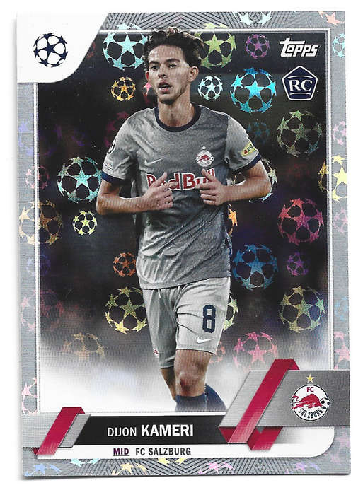 DIJON KAMERI - TOPPS UEFA Champ League 2023 - SILVER FOIL TRADING CARD ROOKIE 2