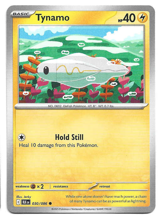 TYNAMO - COMMON  30/86 POKEMON TCG BLACK BOLT TRADING CARD