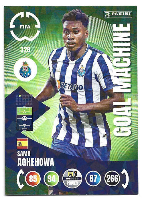SAM AGHEHOWA - PANINI CLUB WORLD CUP 2025 - FOIL GOAL MACHINE TRADING CARD 328