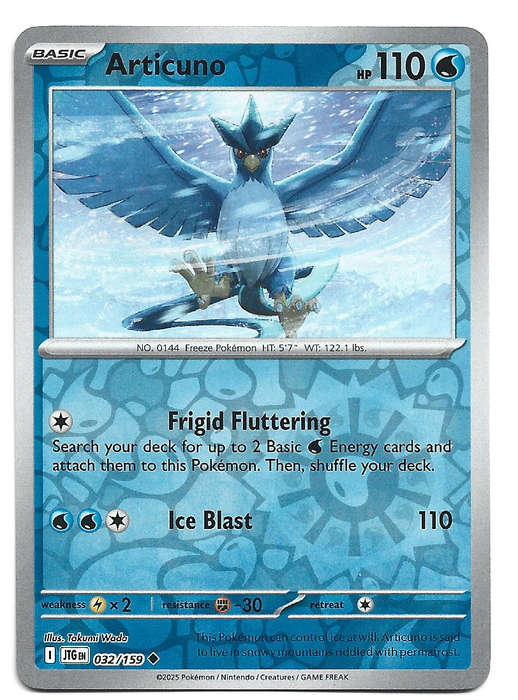 ARTICUNO - REVERSE HOLO  32/159 POKEMON TCG JOURNEY TOGETHER TRADING CARD