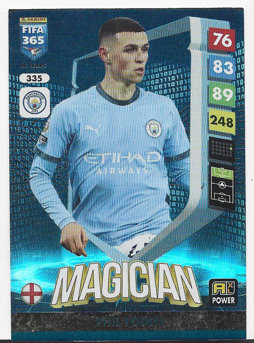 PHIL FODEN - PANINI FIFA 365 COLLECTION 2025 - FOIL "MAGICIAN" TRADING CARD 335
