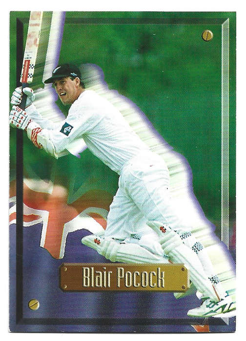 BLAIR POCOCK (New Zealand) - 1997 SPORTS DECK CRICKET CARD COLLECTION - TRADING CARD 34