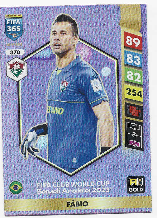 FABIO  - PANINI FIFA 365 COLLECTION 2025 - FOIL "FIFA CLUB WORLD CUP" TRADING CARD 370