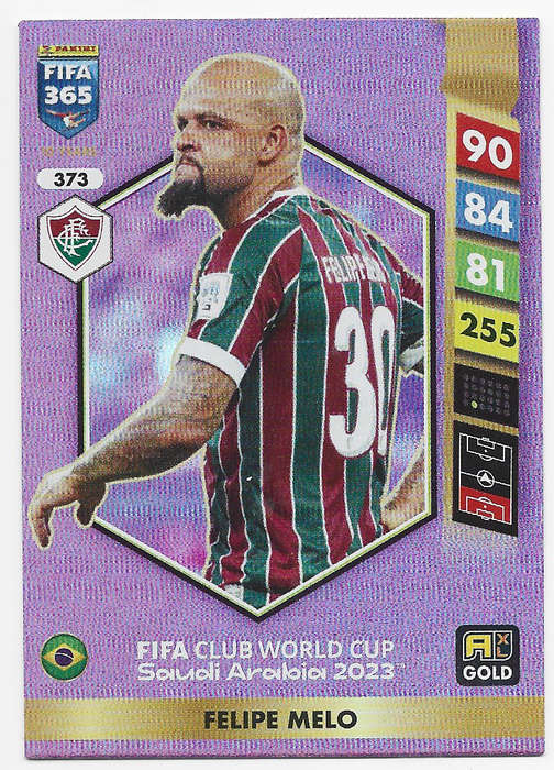 FILIPE MELO  - PANINI FIFA 365 COLLECTION 2025 - FOIL "FIFA CLUB WORLD CUP" TRADING CARD 373
