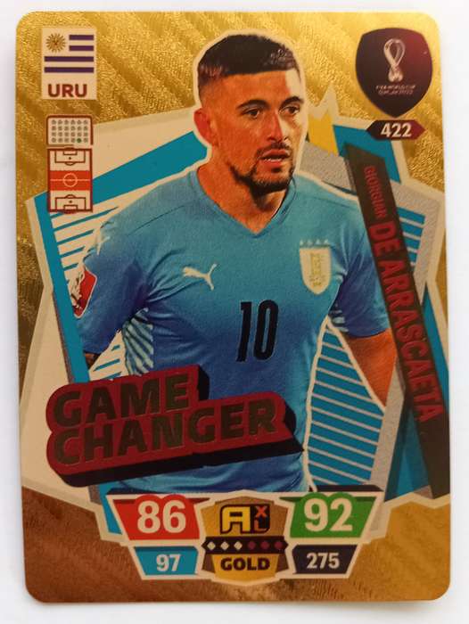 GEORGIAN DE ARRASCAETA - WORLD STARS FIFA WORLD CUP 2022 - GOLD GAME CHANGER CARD 422