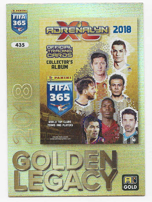 GOLDEN LEGACY - PANINI FIFA 365 COLLECTION 2025 - RARE FOIL "10 YEARS CELEBRATION" TRADING CARD 435
