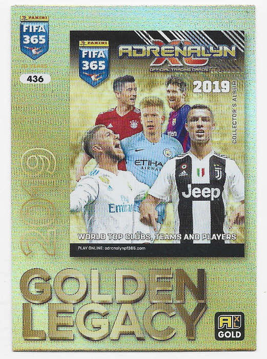 GOLDEN LEGACY - PANINI FIFA 365 COLLECTION 2025 - RARE FOIL "10 YEARS CELEBRATION" TRADING CARD 436