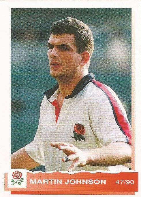 MARTIN JOHNSON - SPORTS DECK RUGBY 1994 COLLECTION - TRADING CARD 47 of 90