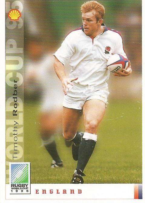 TIMOTHY RODBER - SPORTS DECK `RUGBY WORLD CUP 95` -  BASE TRADING CARD  48