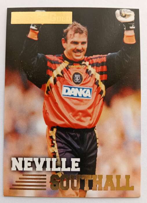NEVILLE SOUTHALL (Everton) - TOPPS PREMIER GOLD COLLECTION 1996/97 - TRADING CARD CARD 54 of 161
