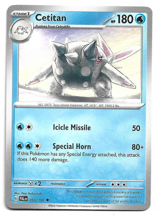 CETITAN - UNCOMMON  55/193  POKEMON TCG PALDEA EVOLVED TRADING CARD