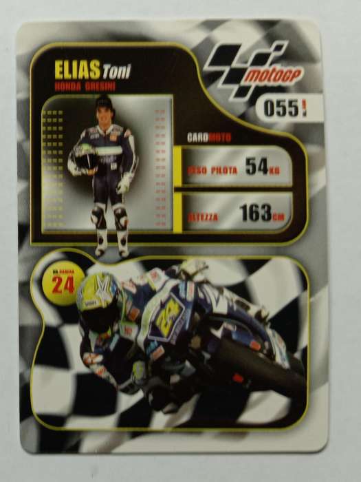 TONI ELIAS - MOTO GP 07 `PREZIOSI COLLECTION`  - RARE FOIL TRADING CARD 055
