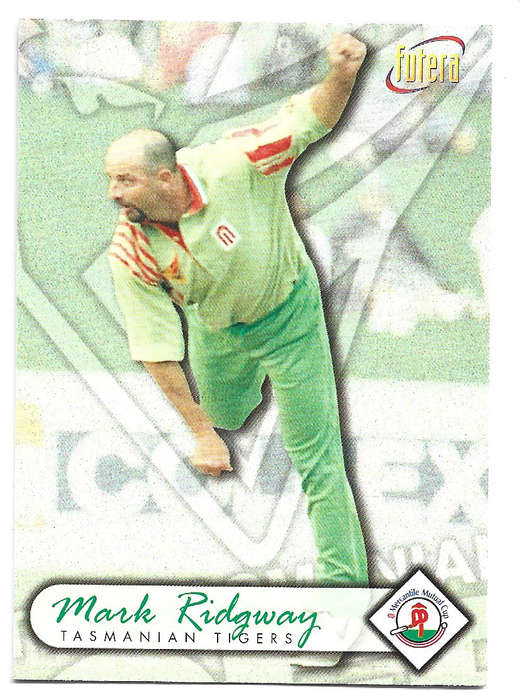 MARK RIDGWAY - 1996 FUTERA CRICKET WORLD CUP COLLECTION - BASE TRADING CARD 59