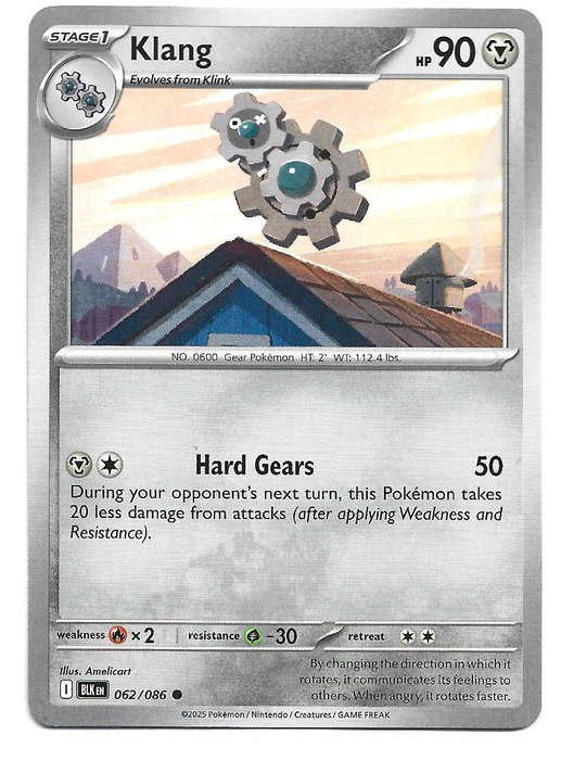 KLANG - COMMON   62/86 POKEMON TCG BLACK BOLT TRADING CARD