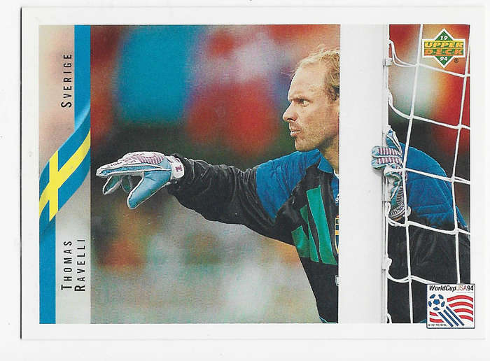 THOMAS RAVELLI (Sweden) - Upper Deck FIFA WORLD CUP 1994 USA PREVIEW   -  TRADING CARD 65