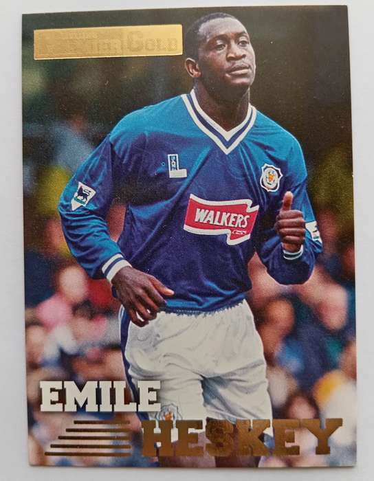 EMILE HESKEY (Leicester) - TOPPS PREMIER GOLD COLLECTION 1996/97 - TRADING CARD CARD 67 of 161