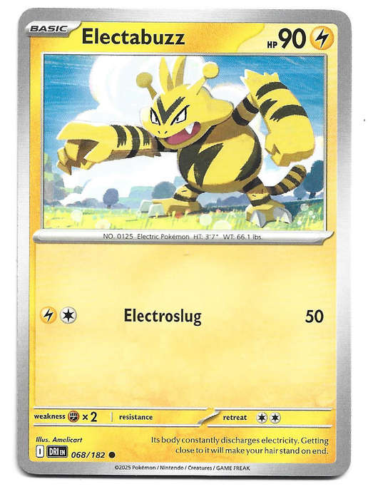 ELECTABUZZ - COMMON  68/182  POKEMON TCG DESTINED RIVALS TRADING CARD