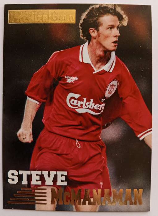 STEVE McMANAMAN (Liverpool) - TOPPS PREMIER GOLD COLLECTION 1996/97 - TRADING CARD CARD 76 of 161