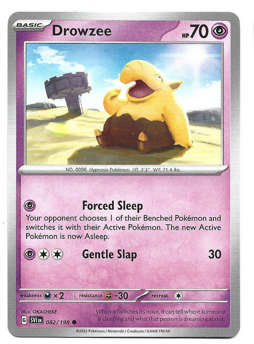 DROWZEE - COMMON  82/198  POKEMON TCG SCARLET & VIOLET TRADING CARD