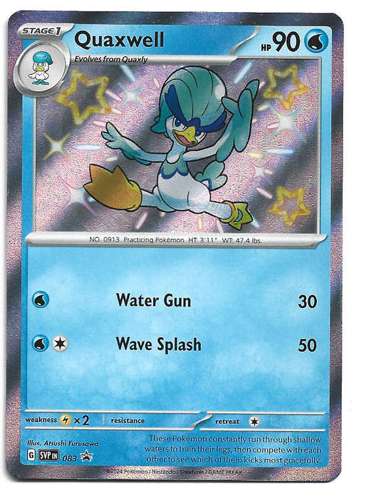 QUAXWELL - HOLO RARE SVP083 POKEMON TCG SCARLET & VIOLET PROMO TRADING CARD