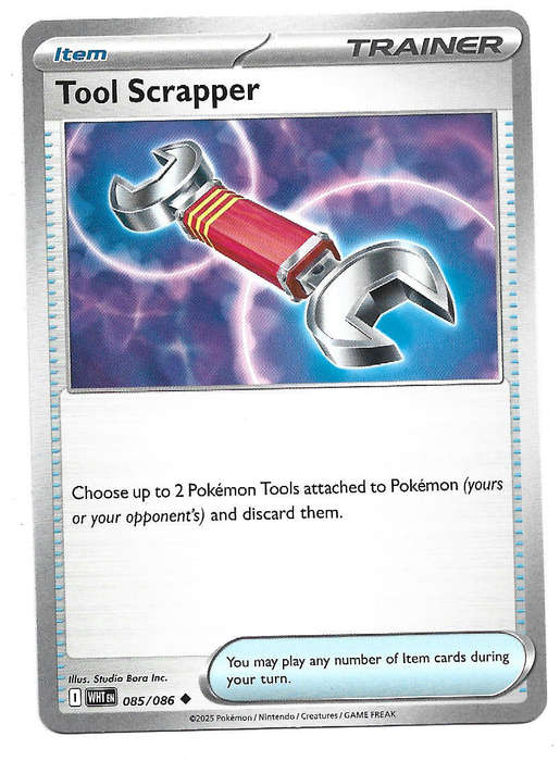 TOOL SCRAPER - UNCOMMON  85/86 POKEMON TCG WHITE FLARE TRADING CARD