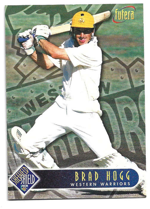 BRAD HOGG - 1996 FUTERA CRICKET WORLD CUP COLLECTION - BASE TRADING CARD 89