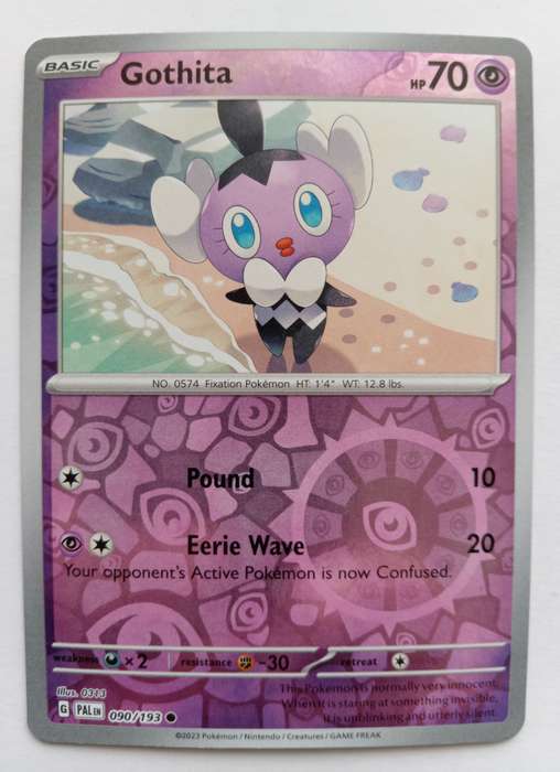 GOTHITA - POKEMON NINTENDO PALDEA EVOLVED - REVERSE HOLO  TRADING CARD 90/193 - MINT