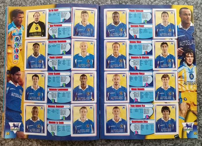 MERLIN Premier League sticker collection 1998 - COMPLETE 504 STICKER COLLECTION in OFFICAL BOOK