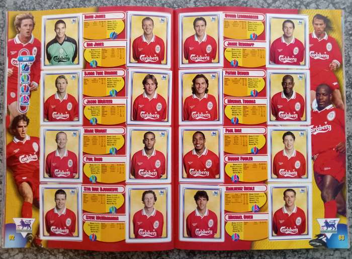 MERLIN Premier League sticker collection 1998 - COMPLETE 504 STICKER COLLECTION in OFFICAL BOOK