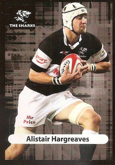 ALISTAIR HARGREAVES (Sharks) - BIG BALL RUGBY COLLECTION  2009 - BASE TRADING CARD