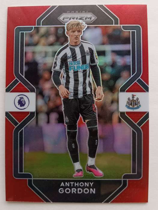 ANTHONY GORDON (Newcastle)  - PANINI PREMIER LEAGUE PRIZM 2023 - RARE TRADING CARD 67 of 99