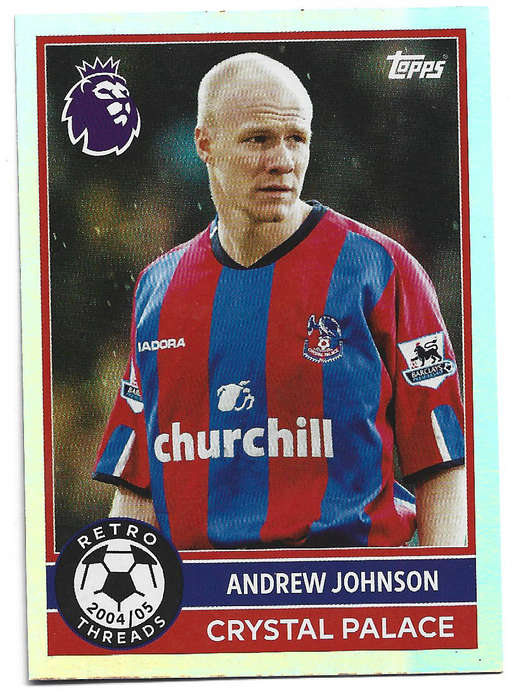 A. JOHNSON - TOPPS Premier League Premium 2025/26 Collection - "RETRO THREADS" Trading card 388