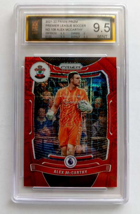 ALEX McCARTHY (Saints) - PANINI PRIZM EPL 2021/22 - CERTIFIED PROOF RED MOJO Trading Card 88 of 159