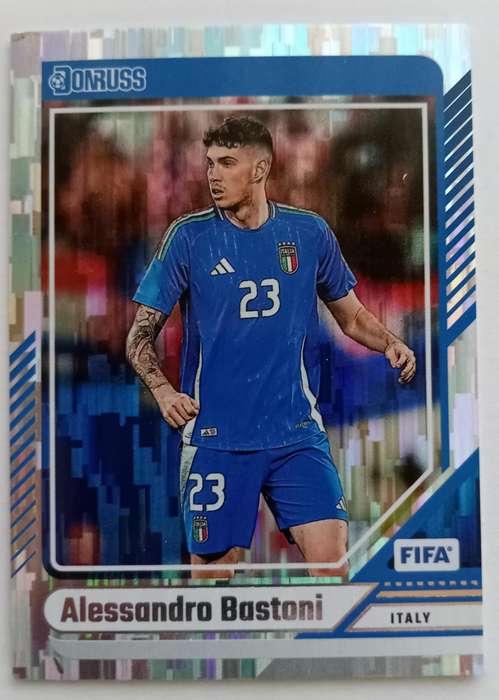 ALEX. BASTONI (Italy) - PANINI DONRUSS FIFA SOCCER 2025 - FLUX CHROME PRIZM CARD
