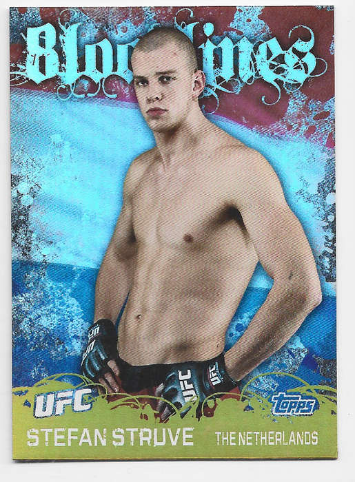 STEFAN STRUVE - TOPPS UFC 2010 COLLECTION -  FOIL "BLOODLINES" TRADING CARD BL12