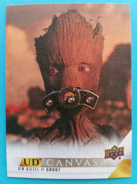VIN DIESEL as Groot -Upper Deck Marvel Studios Series 2 2024 - Rare Canvas Trading Card C72
