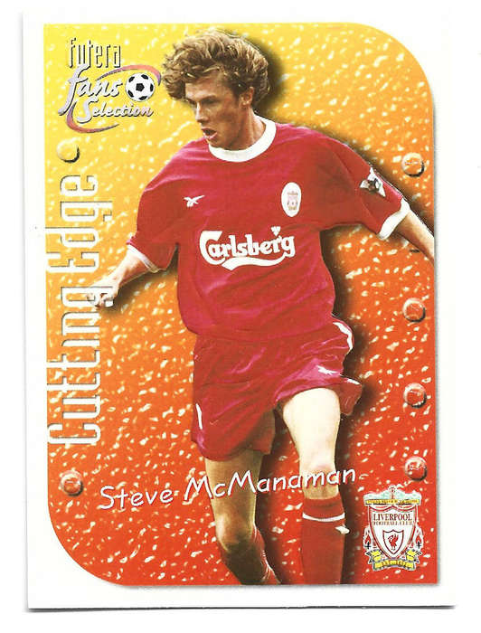 STEVE McMANAMAN - LIVERPOOL FC FUTERA Fans Selection 1999 Collection - Embossed Trading card CE4