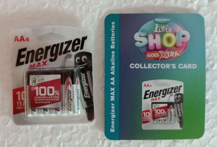 CHECKERS Little Shop Goes Extra - ENERGIZER BATTERIES with CARD