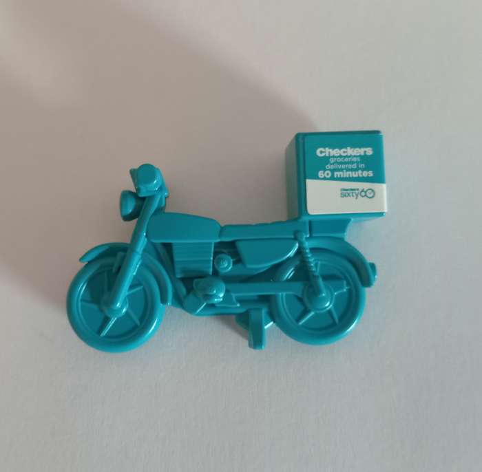 CHECKERS Little Shop Goes Extra - SIXTY 60 DELIVERY BIKE  No Card Included