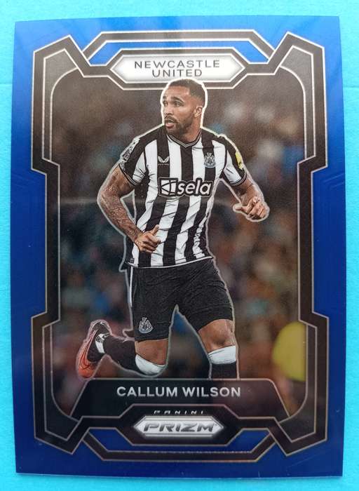 CALLUM WILSON (Newcastle) - PANINI PRIZM PREMIER LEAGUE 2023 - BLU PRIZM TRADING CARD 240 of 299