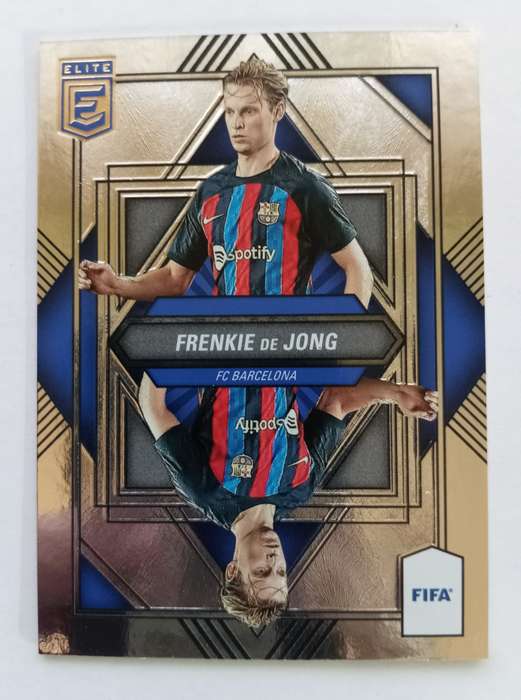 FRENKIE DE JONG (Barca) - PANINI DONRUSS ELITE FIFA SOCCER 2023 - CHROME MIRROR TRADING CARD 12