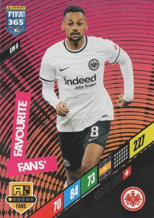 DJIBRIL SOW - PANINI `FIFA 365 COLLECTION` 2024 - `FANS FAVOURITE` FOIL TRADING CARD EIN6