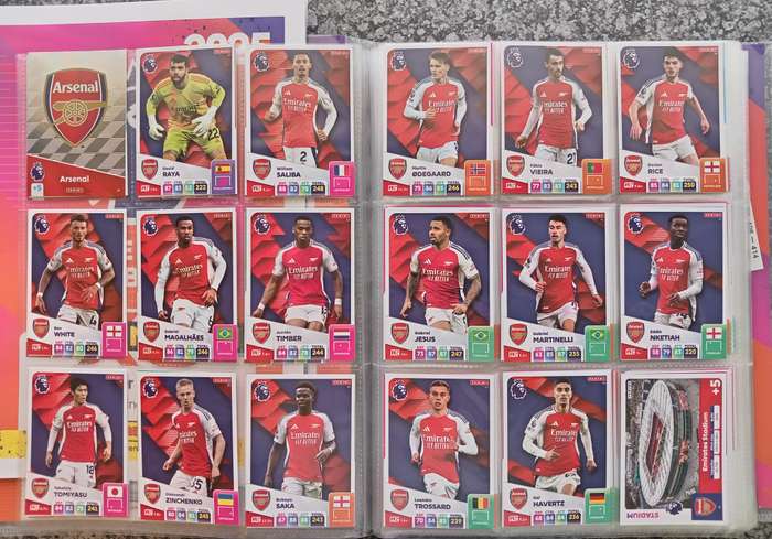 PANINI English Premier League 2024/2025 -  COMPLETE 459 TRADING CARD COLLECTION - NO Golden Ballers