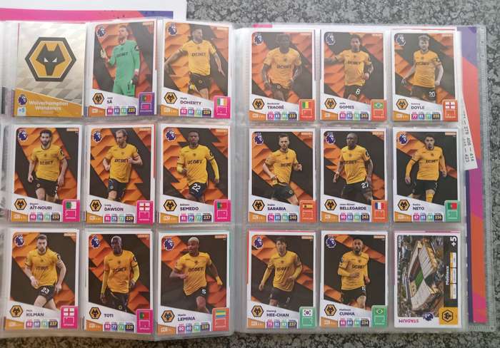 PANINI English Premier League 2024/2025 -  COMPLETE 459 TRADING CARD COLLECTION - NO Golden Ballers