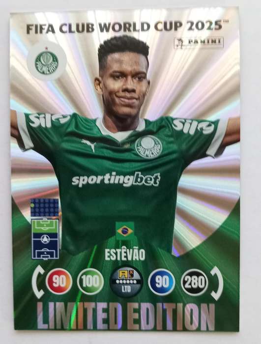 ESTEVAO - PANINI CLUB WORLD CUP 2025 - FOIL LIMITED EDITION TRADING CARD