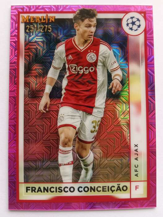 FRANCISCO CONCEICAO (Ajax)- TOPPS MERLIN CHROME C. L.  202/23 -  ROOKIE PINK CARD 251 of 275