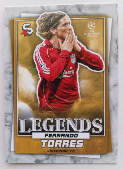 FERNANDO TORRES - TOPPS Champ/League Superstars 2023 Legends -WHITE  "LEGEND" TRADING CARD
